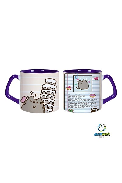 Ghostbastır Design Pusheen Kupa Bardak - 1 Adet 0684