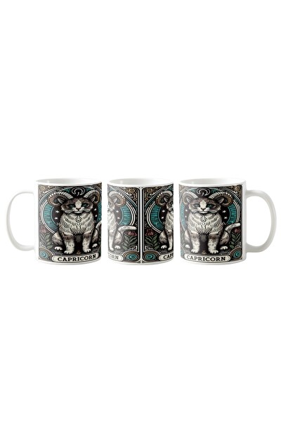 Ghostbastır Design Oğlak Burcu Kupa Bardak - 1 Adet K092