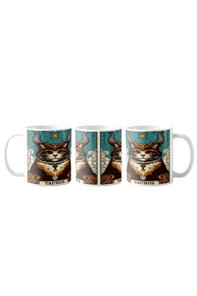 Ghostbastır Design Boğa Burcu Kupa Bardak - 1 Adet K012