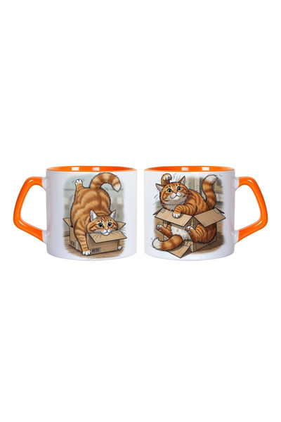 Ghostbastır Design Yaramaz Kedi Kupa Bardak - 1 Adet 0555