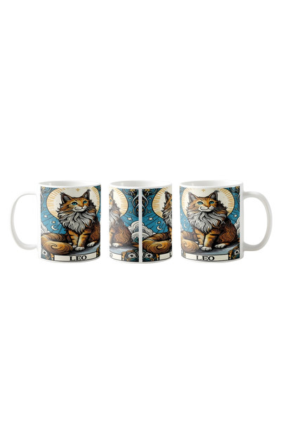 Ghostbastır Design Aslan Burcu Kupa Bardak - 1 Adet K004