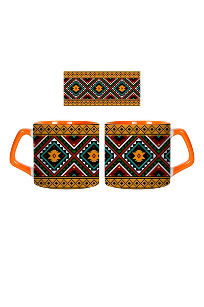 Ghostbastır Design Otantik Desenli Kupa Bardak - 1 Adet 0345