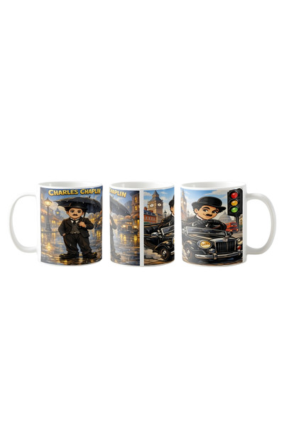 Ghostbastır Design Charles Chaplin Kupa Bardak - 1 Adet K018