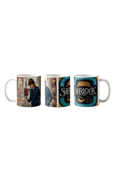 Ghostbastır Design Sherlock Holmes Kupa Bardak - 1 Adet K0114