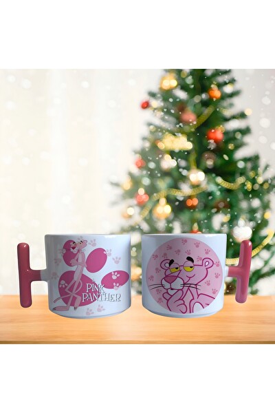 Ghostbastır Design Pembe Panter Kupa Bardak - 1 Adet 0361