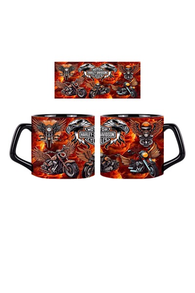 Ghostbastır Design Harley Davidson Kupa Bardak - 1 Adet 0198