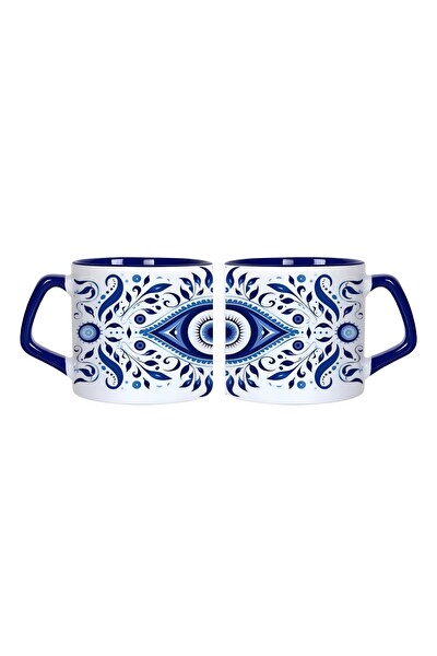 Ghostbastır Design Nazar Boncuklu Kupa Bardak - 1 Adet 0335