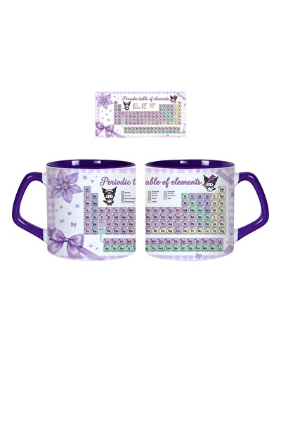 Ghostbastır Design Kuromi Periyodik Tablo Kupa Bardak - 1 Adet 0289