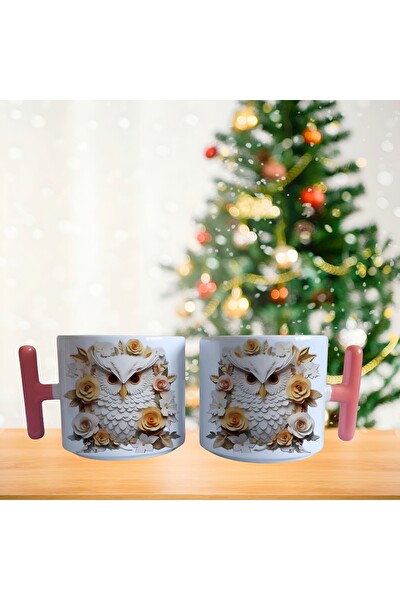 Ghostbastır Design Baykuş Kupa Bardak - 1 Adet 056
