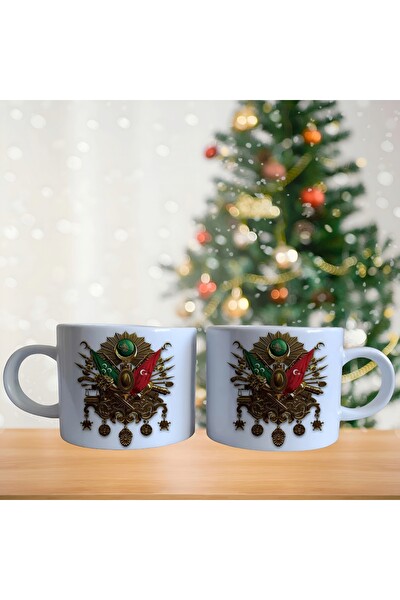 Ghostbastır Design Osmanlı Arması Kupa Bardak - 1 Adet 0344