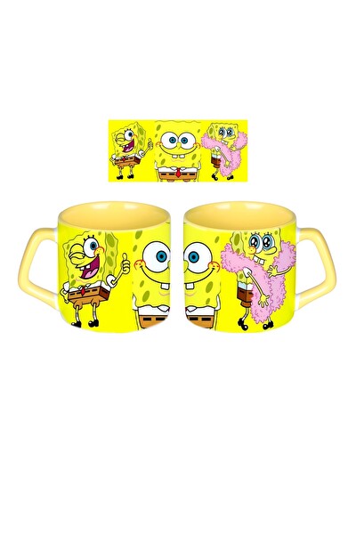 Ghostbastır Design Sünger Bob Kupa Bardak - 1 Adet 0465