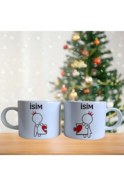 Ghostbastır Design Kişiye Özel Puzzle Kahve Fincan Takımı 001