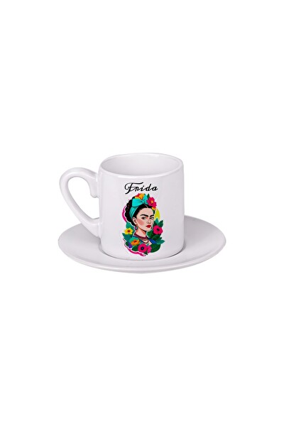 Ghostbastır Design Frida Kahlo Türk Kahvesi Fincanı 042