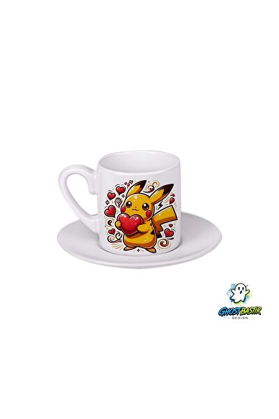 Ghostbastır Design Pikachu Türk Kahvesi Fincanı 0158
