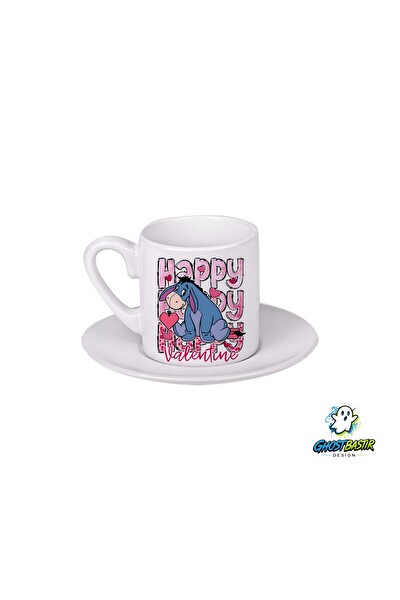 Ghostbastır Design Sevgililer Günü Eeyore Türk Kahvesi Fincanı 0169