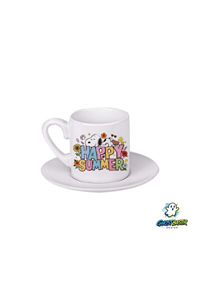 Ghostbastır Design Snoopy Türk Kahvesi Fincanı 0172