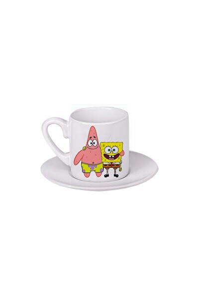 Ghostbastır Design Sünger Bob Türk Kahvesi Fincanı 056
