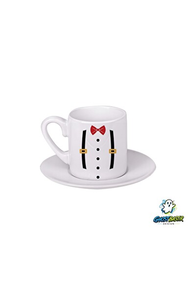 Ghostbastır Design Papyonlu Türk Kahvesi Fincanı 0154