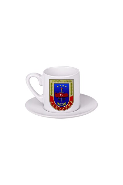 Ghostbastır Design Jandarma Komutanlığı Türk Kahvesi Fincanı 034