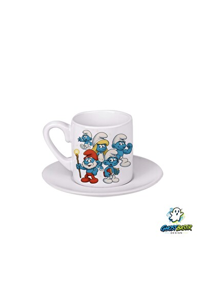 Ghostbastır Design Şirinler Türk Kahvesi Fincanı 0178