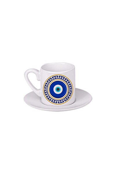 Ghostbastır Design Nazar Boncuklu Türk Kahvesi Fincanı 011