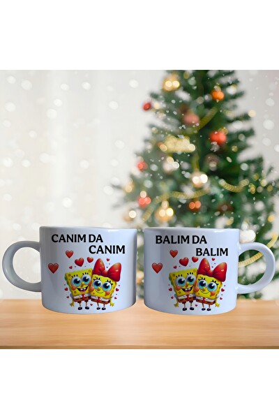 Ghostbastır Design Kişiye Özel Sünger Bob Kahve Fincan Takımı 010