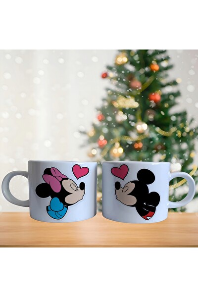 Ghostbastır Design Mickey ve Minnie Kahve Fincan Takımı 008