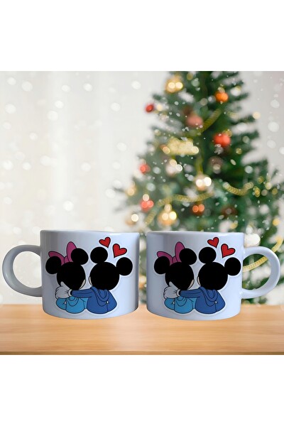 Ghostbastır Design Mickey ve Minnie Kahve Fincan Takımı 008
