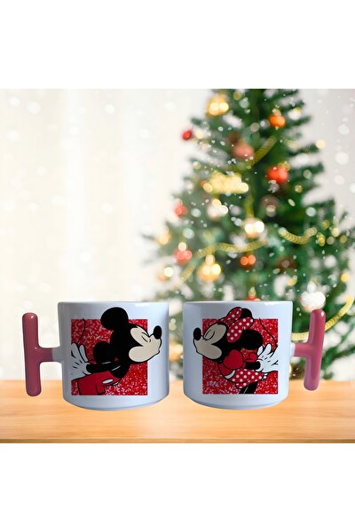 Ghostbastır Design Mickey ve Minnie Kahve Fincan Takımı 015
