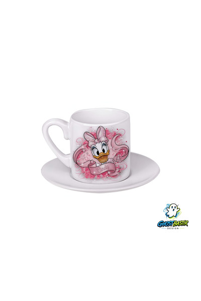 Ghostbastır Design Daisy Türk Kahvesi Fincanı 0116