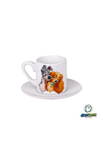 Ghostbastır Design Lady ve Trump Türk Kahvesi Fincanı 0149