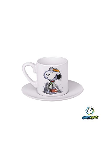 Ghostbastır Design Doktor Snoopy Türk Kahvesi Fincanı 0119
