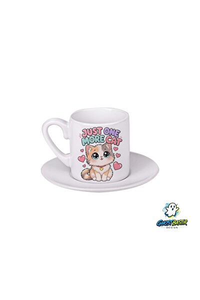 Ghostbastır Design Kedili Türk Kahvesi Fincanı 0133