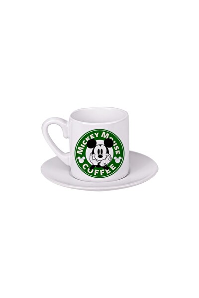 Ghostbastır Design Mickey Mouse Türk Kahvesi Fincanı 043