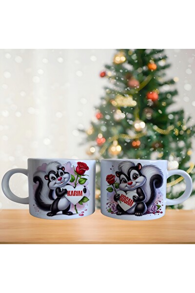 Ghostbastır Design Kişiye Özel Karım Kocam Kahve Fincan Takımı 011