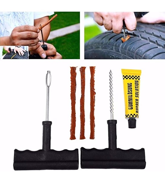 Germany Style Çift Pistonlu 12 V 150 PSI Dakikada 85 L Araç Araba Lastik Bot Şişirme Kompresörü Lastik ve Tamir Kiti