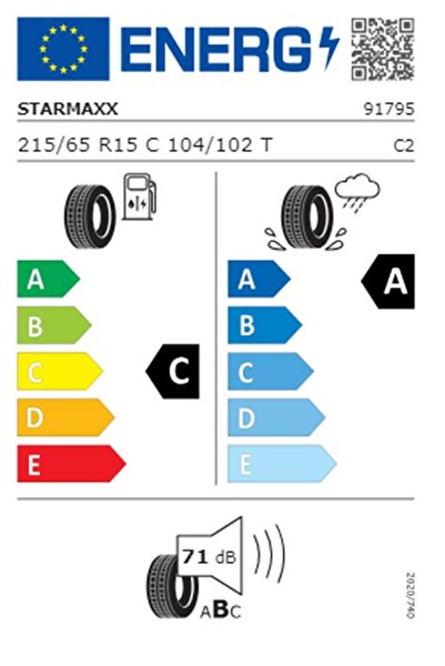 Starmaxx Provan ST860 215/65R15 C TL 104/102T 6PR Kamyonet Yaz Lastiği - Üretim Yılı: 2023