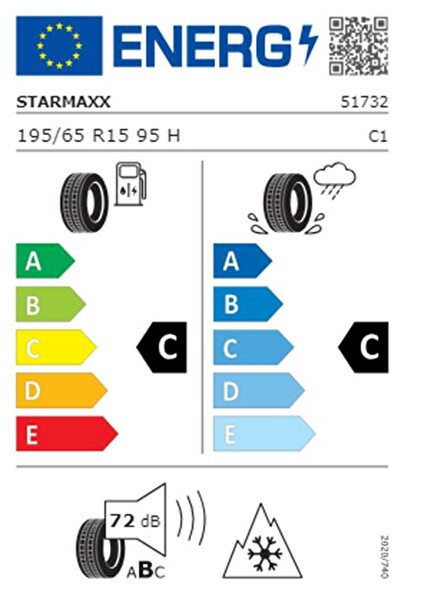 Starmaxx Reinf. Maxx Out ST582 195/65R15 TL 95H 4 Mevsim Lastik - Üretim Yılı: 2024