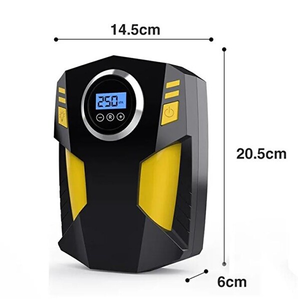 ZHL Tools Suitu 12V Dijital Ekranlı 150 PSI Lastik Hava şişirme Pompası ST-5002