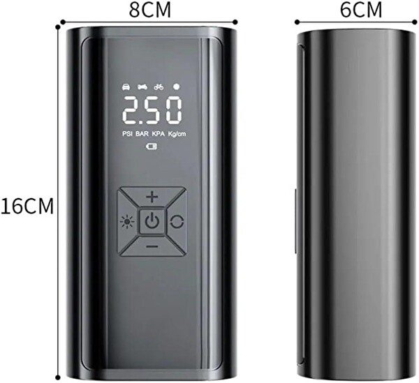 Valkyrie 100W 6000 mAh Şarjlı LED Işıklı Çok Amaçlı Hava Pompası