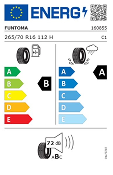 Funtoma 265/70 R16 TL 112H SUVFUN H/T SUV Yaz Lastiği (Üretim Tarihi:2025)