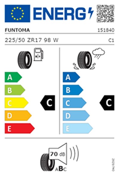 Funtoma 225/50 ZR17 TL 98W REINF. ROADFUN SPORT Yaz Lastiği (Üretim Tarihi:2025)