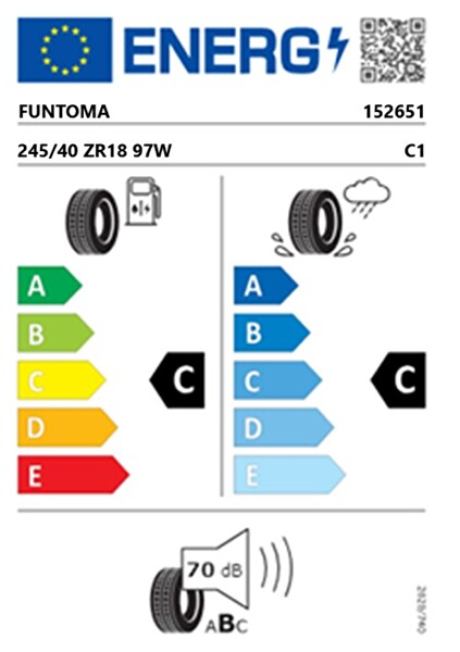 Funtoma 245/40 ZR18 TL 97W REINF. ROADFUN SPORT Yaz Lastiği (Üretim Tarihi:2025)