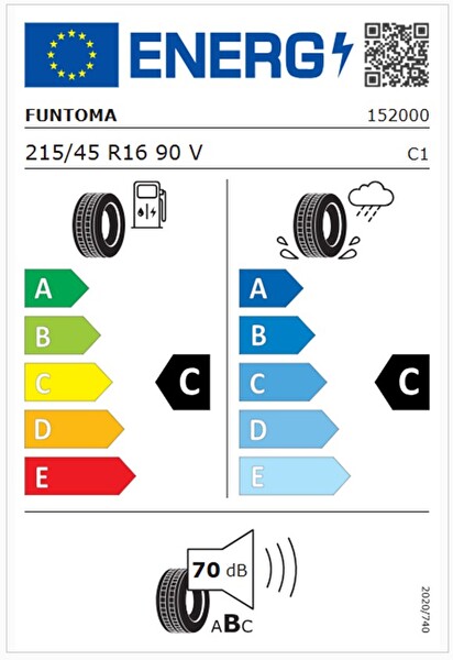Funtoma 215/45 R16 TL 90V REINF. ROADFUN SPORT Yaz Lastiği (Üretim Tarihi:2025)