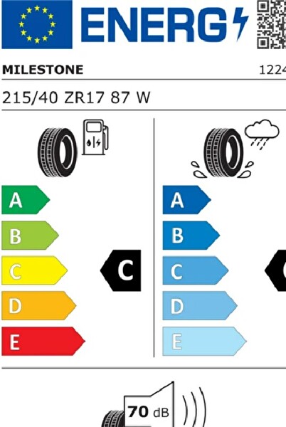 Milestone 215/40 R17 87W Reinf. Carmile Sport Oto Yaz Lastiği - Üretim Tarihi : 2025