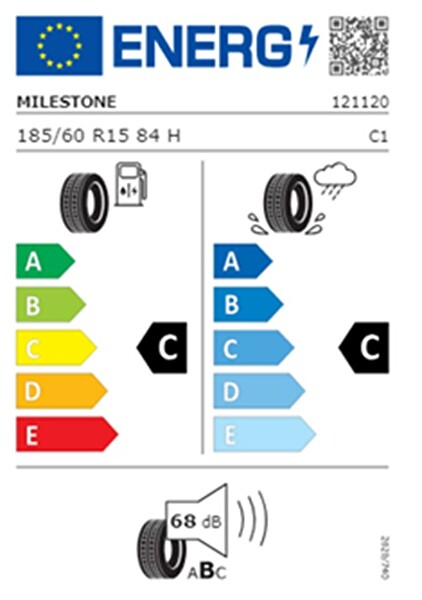 Milestone 185/60 R15 TL 84H Carmile Yaz Lastiği - Üretim Tarihi : 2025
