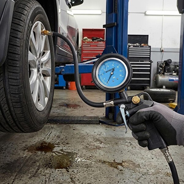 Workpro WP314063 16Bar Yağlı Basınç Göstergeli Profesyonel Havalı Lastik Şişirme Tabancası