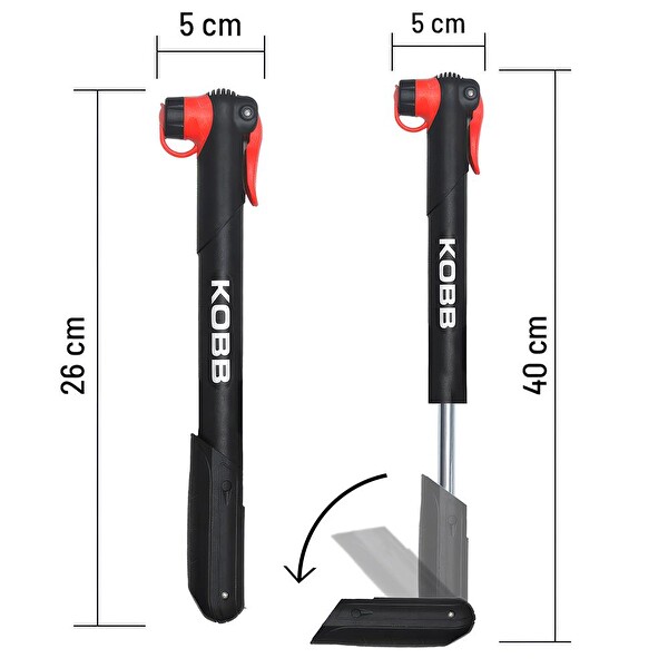 Kobb KB21 87 PSI Bisiklet Lastik Şişirme Taşınabilir Mini El Pompası - Bisiklet Montaj Aparatı