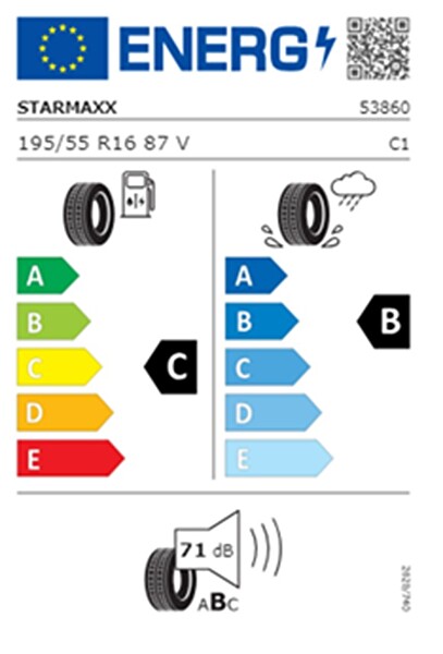 Starmaxx 195/55 R16 TL 87V Novaro ST532 Oto Yaz Lastiği - Üretim Tarihi : 2025