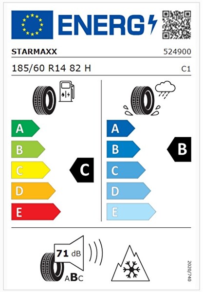 Starmaxx 185/60 R14 TL 82H POLARMAXX Kış Lastiği - Üretim Tarihi : 2025
